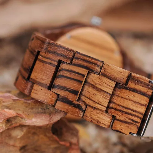 Miniatura 5 de BOBO BIRD Relojes de madera de diseño especial para hombre, relojes deportivos de cuarzo