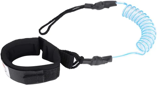 Miniatura 10 de Haofy Correa de tabla de surf recta para surfear, correa de tabla de cuerpo, tabla de remo de pie de 0.197 in de cuerda de pie de resorte en espiral