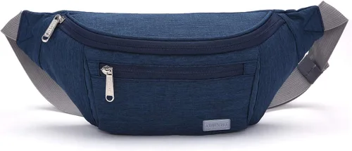 Miniatura 7 de TINYAT Riñonera grande de viaje ligera para hombres y mujeres con correa ajustable T206, Azul, Deportes