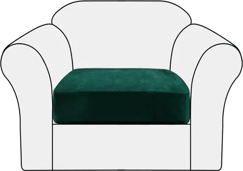 Miniatura 11 de Fundas elásticas de cojín para sofá, fundas de cojín de terciopelo suave, fundas de cojín para la espalda, protector de muebles con parte inferior