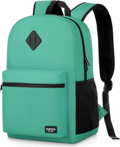 Miniatura 25 de YAMTION Mochila escolar, mochila clásica unisex para adolescentes con puerto USB para escuela secundaria, universidad, oficina, trabajo, viajes