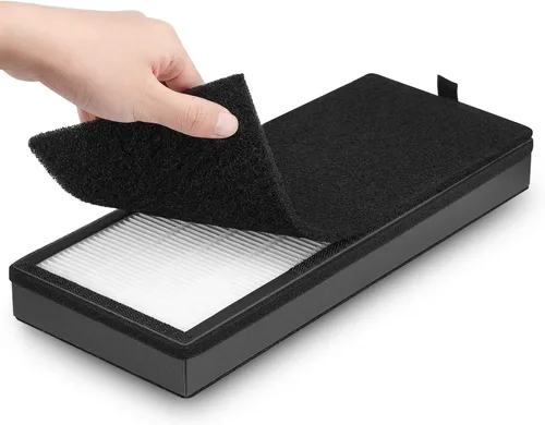 Miniatura 8 de Filtro de repuesto HEPA para purificador de aire VEVA 8000 Elite Pro Series, 2 filtros HEPA y 8 prefiltros de carbón activado de primera calidad 2