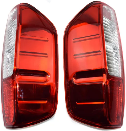 Miniatura 2 de Cubierta de la lámpara de la luz trasera trasera izquierda y derecha trasera para Nissan D40 Navara Frontier Pickup 2005-2012