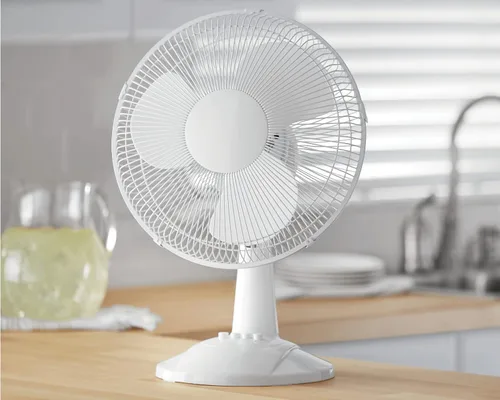 Miniatura 2 de Deahun Mainstays - Ventilador de mesa oscilante de 3 velocidades de 12 pulgadas, FT30-8MBB, negro (blanco)