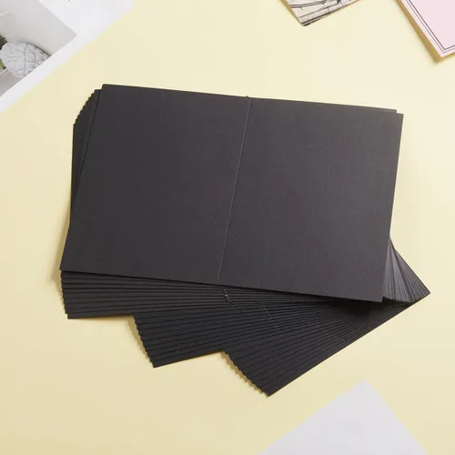 Miniatura 6 de 50 paquetes de tarjetas en blanco Cartulina plegada Tarjetas de agradecimiento en blanco para invitaciones, boda, tarjetas de felicitación, todas