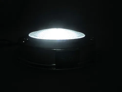 Miniatura 9 de Pactrade Marine Luz de Cúpula 12V - Lente de 3 Pulgadas, LED Blanco Cálido Luz de Barco de Acero Inoxidable con Interruptor de Palanca Integrado