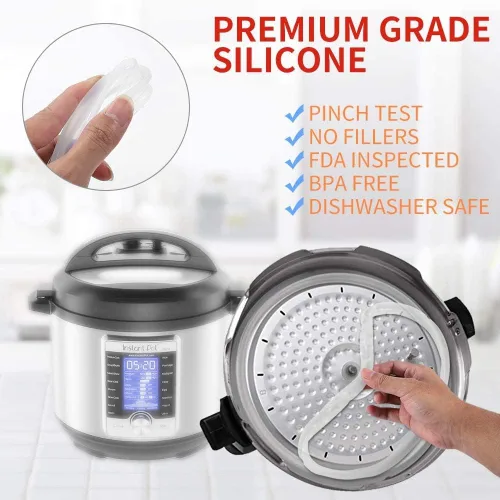 Miniatura 2 de Anillo de sellado de silicona para olla instantánea de 8 cuartos de galón, silicona de grado alimenticio para olla a presión Instant Pot de 8