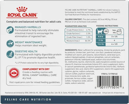 Miniatura 2 de Royal Canin Feline Care Nutrition Hairball Care - Alimento para gatos en salsa, 3 onzas (paquete de 6)