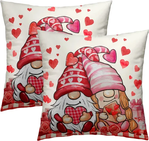 Miniatura 51 de Giwawa Juego de 2 fundas de almohada de calabaza otoñal de 16 x 16 pulgadas, fundas de cojín de algodón de madera de girasol para sofá, patio