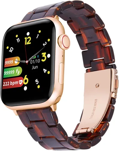 BINLUN Compatible con las bandas de Apple Watch de 38 mm, 40 mm, 41 mm, 42 mm, 44 mm, 45 mm, 46 mm, 49 mm para mujeres y hombres, correas de reloj