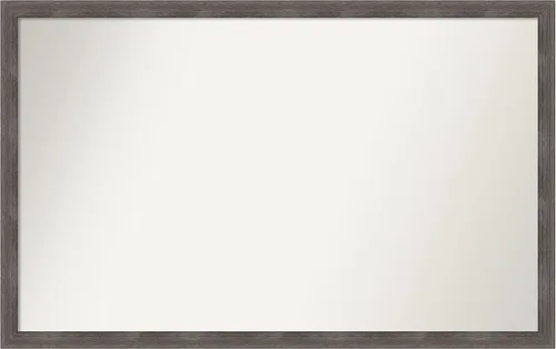 Miniatura 379 de Amanti Art Espejo personalizado, espejo de baño gris plomo a rayas, espejo de pared o espejo de tocador de baño sobre el fregadero