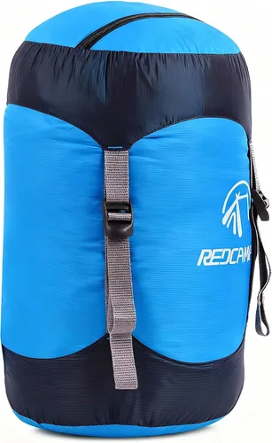 Miniatura 7 de REDCAMP - Saco de compresión de nailon, 10L/17L/27L/40L, bolsa de dormir ligera, ideal para mochileros, senderismo y campamento, azul/amarillo/verde