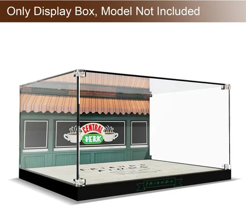Miniatura 2 de Vitrina acrílica para Lego Ideas 21319 Central Perk, caja decorativa personalizada para el modelo de bloque de amigos, placa de acrílico