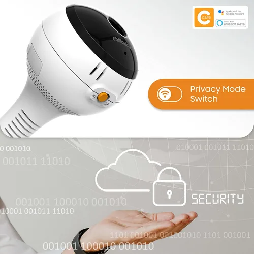 Miniatura 6 de CHILLAX DM600 Baby Mood Lite - Monitor inteligente para bebé con luz nocturna, sensor de temperatura, monitor de sueño con cámara HD, sonidos