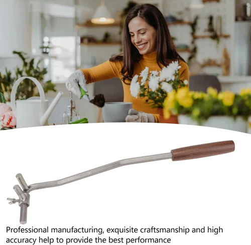 Miniatura 5 de Zerodis Dobladora de ramas de bonsái, M10 de acero inoxidable de 0.394 pulgadas, podadora de plantas en maceta con mango de nogal, herramienta