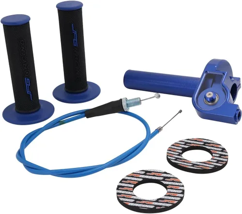 JFG RACING Acelerador universal de la bici de la suciedad 22MM 7/8 '' CNC Twist aluminio acelerador con cable del acelerador y agarre del manillar