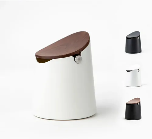 CREMA Coffee Products Caja de Golpeo Arc | Capacidad para 12–16 pastillas de espresso | Construcción duradera resistente a las manchas con base Tapa