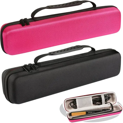 Miniatura 5 de Estuche de viaje para alisador de cabello, herramientas calientes, rizador, estuche para alisador de viaje, peine caliente eléctrico, plancha plana