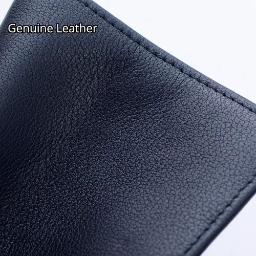 Miniatura 6 de Bveyzi Cartera ultra delgada RFID para mujer, cartera de cuero pequeña y delgada con bolsillo doble para damas