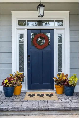 Miniatura 4 de Liora Manne FRONTPORCH - Alfombra duradera copetuda a mano para interiores y exteriores, decoración de aves de jardín de transición