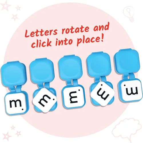 Miniatura 4 de hand2mind Learn My Letters - Clips de motricidad fina, actividades de pinzas para la ropa para niños, práctica de letras para preescolares, juguetes