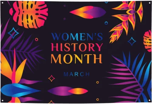 Miniatura 11 de Día de la Mujer Marzo es el Mes de la Historia de la Mujer Pancarta de 70 x 35 pulgadas Fondo de fotografía de fiesta de vacaciones