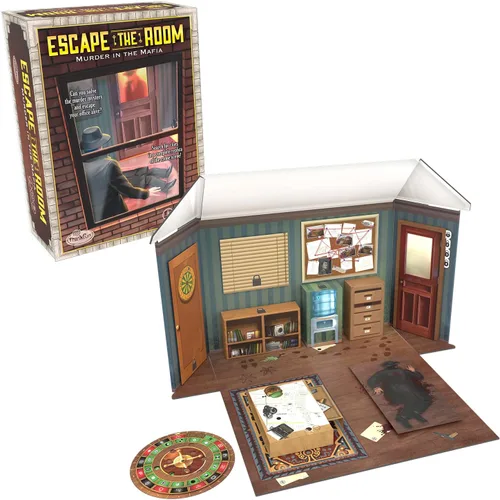 ThinkFun Escape The Room: Murder in The Mafia - Atractivo juego de acertijos | para mayores de 13 años | Ideal para adolescentes y adultos |