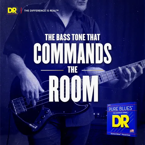 Miniatura 3 de DR Strings PURE BLUES - Cuerdas para bajo (PB-45), color plateado