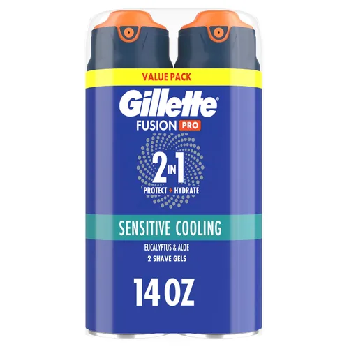Miniatura 10 de Gillette PRO Gel de afeitado para hombres refresca para calmar la piel e hidrata el cabello facial, 7 onzas, gel de afeitado sensible ProGlide 2 en 1