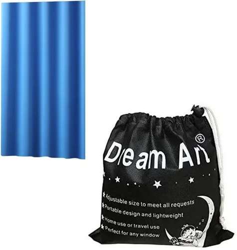 Miniatura 9 de DREAM ART Cortina opaca portátil para cualquier lugar/Persianas ajustables opacas/Persianas opacas temporales con ventosas para guardería, Negro