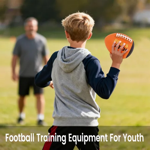 Miniatura 7 de KUYOTQ PassCatch Training Football, Kids Size 6(Ages 5-10) Youth Size 7(Ages 8-13) Official Size 9(Ages 13+) Fatherless Bounce Back Composite Naranja