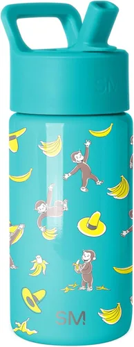 Miniatura 59 de Simple Modern Botella de agua para niños con tapa con pajilla, vaso aislado de acero inoxidable de 14 onzas para niños y a prueba de derrames