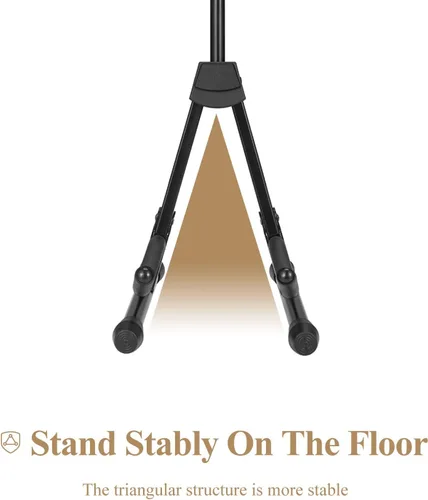 Miniatura 5 de Eastar Soporte para violín con lazos, soporte para guitarra acústica bajo, mandolina, banjo, soporte portátil y ajustable negro, fácil de instalar