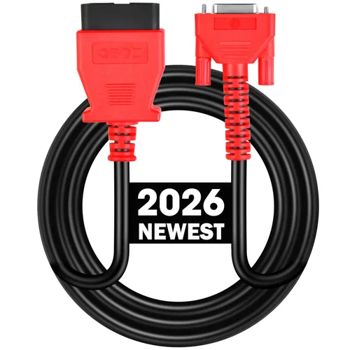 Cable de prueba principal OBD2 Autel, original de 5.6 pies/1.7 metros, conector de prueba de diagnóstico OBDII de 16 pines DB15 compatible con serie