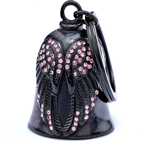 Miniatura 9 de Motorcycle Women Bells - Motorcycle Angel Bell for Men Women,Bell Biker Accessory,Guard Riding Safety Blanco