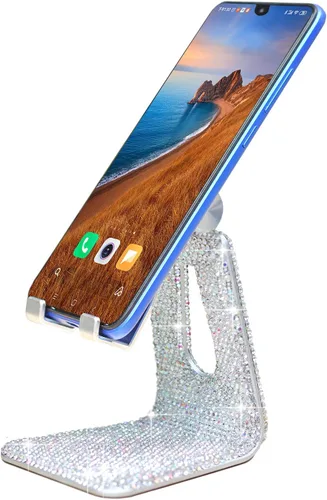 Miniatura 5 de SZ Bling - Soporte ajustable para teléfono celular, soporte para teléfono para escritorio, soporte de escritorio compatible con iPhone, iPad