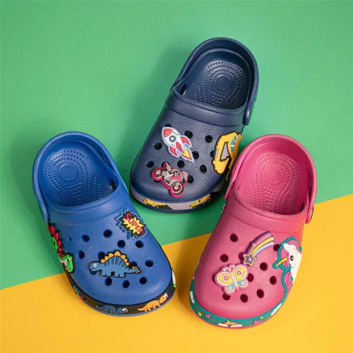 Miniatura 2 de Miamooi Zuecos de agua para niños y niñas pequeños con dibujos animados, antideslizantes, para interiores y exteriores, impermeables, para playa