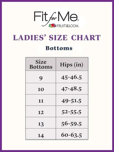 Miniatura 5 de Fruit Of The Loom - Ropa interior para mujer, talla extra grande, Fit for Me