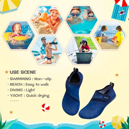 Miniatura 7 de Racqua Zapatos de natación para niños y niñas zapatos de agua para surfear zapatos acuáticos para deportes acuáticos zapatos de secado rápido