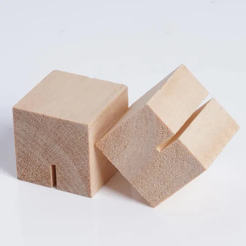 Miniatura 4 de 20 portatarjetas de madera para colocar tarjetas de mesa, soportes para letreros pequeños, tarjetero de madera rústica con tarjetas de papel marrón
