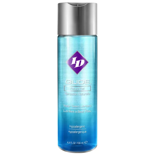 ID Glide - Lubricante personal a base de agua de 4.4 onzas líquidas para parejas, mujeres y hombres, lubricante sexual para mejorar la sensación