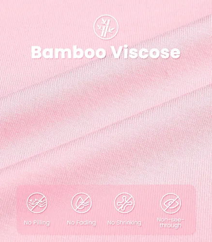 Miniatura 6 de NACHILA Camisones para mujer, viscosa hecha de bambú, cuello en V, manga corta, ropa de dormir fresca