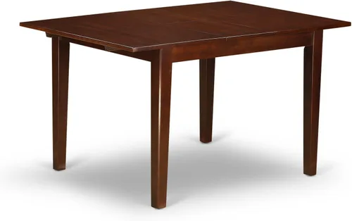 East West Furniture NFT-MAH-T Norfolk - Mesa de comedor rectangular con hoja de mariposa, 32 x 54 pulgadas, caoba