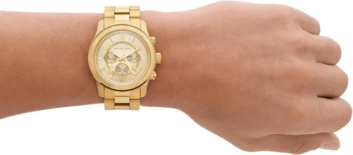 Miniatura 35 de Michael Kors Runway - Reloj cronógrafo de acero inoxidable para hombre con correa de acero o silicona