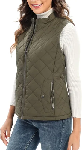 Miniatura 2 de Xeoxarel Chaleco acolchado para mujer, chaqueta acolchada sin mangas (XS-XXL)