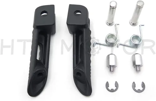Miniatura 3 de MT390-025 - Reposapiés delantero negro compatible con Suzuki Gsx-R Gsxr 600 750 1000 2000-2011 Negro - fente
