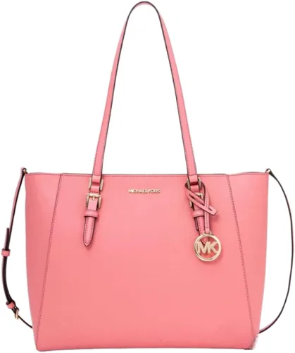 Miniatura 2 de Michael Kors Charlotte Bolso bandolera grande 3 en 1 de cuero