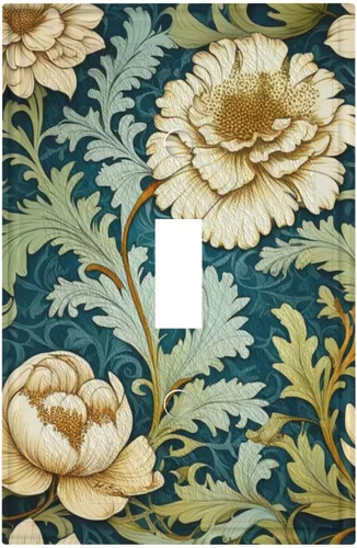 Miniatura 152 de Cubiertas Decorativas de Arte para Interruptores de Luz, Hojas de Otoño, Placa de Pared de Palanca Individual, Cubierta Decorativa de Interruptor