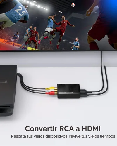 Miniatura 7 de Adaptador WENTER de RCA a HDMI, convertidor de 1080P AV a HDMI, adaptador de audio y video compuesto mini CVBS, compatible con PAL/NTSC