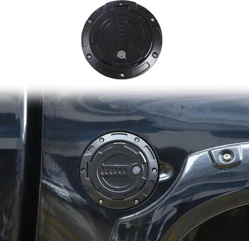 Miniatura 10 de Tapa de repuesto antirrobo para depósito de combustible de automóvil, compatible con Toyot@ Tundra 2017-2021, tapa de puerta de tanque de gasolina